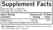 Alternative view of Magnesium Glycinate Buffered Chelate - 180 capsules